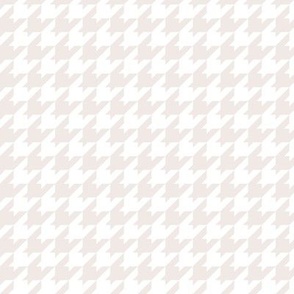 Houndstooth Pattern - Champagne and White