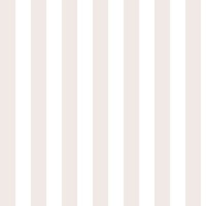 Vertical Awning Stripe Pattern - Champagne and White