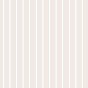 Vertical Pin Stripe Pattern - Champagne and White