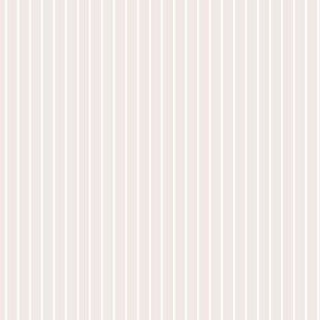 Small Vertical Pin Stripe Pattern - Champagne and White