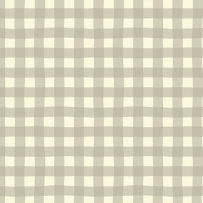 Buffalo Plaid Wonky - Bleeding Heart Gray