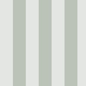 Large Vertical Awning Stripe Pattern - Lilly White and Grey Rainmist