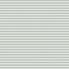 Small Horizontal Bengal Stripe Pattern - Lilly White and Grey Rainmist