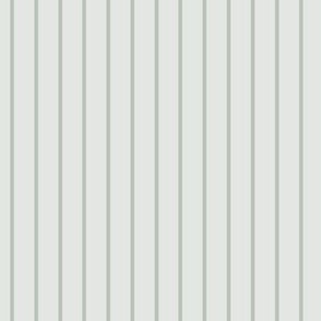 Vertical Pin Stripe Pattern - Lilly White and Grey Rainmist
