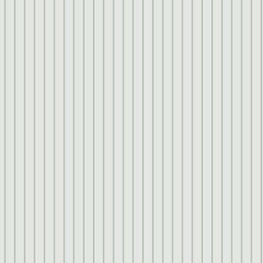Small Vertical Pin Stripe Pattern - Lilly White and Grey Rainmist