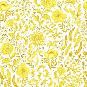 Porcelain Floral Yellow