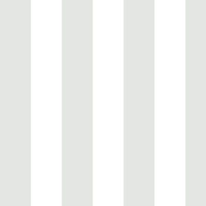 Large Vertical Awning Stripe Pattern - Lilly White and White