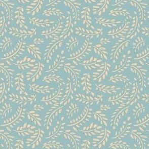 brush stroke vines_cream_bluebird_small