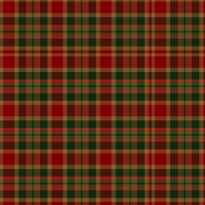 Gold, Red and Green Christmas Plaid