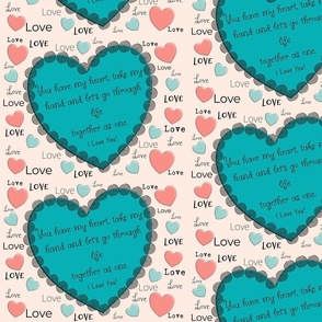 Love Quote Fabric, Wallpaper and Home Decor | Spoonflower