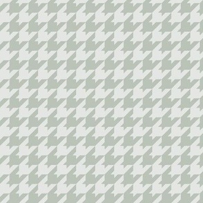 Houndstooth Pattern - Lilly White and Grey Rainmist