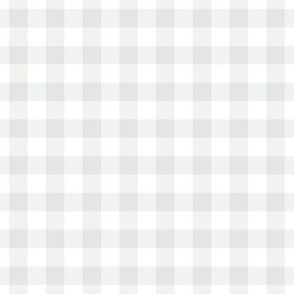 Gingham Pattern - Lilly White and White