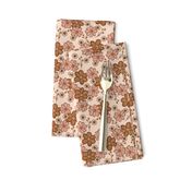 Boho Pink and Brown Flowers (Small)