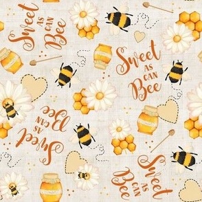 Medium Scale Sweet As Can Bee Bumblebee Nursery on Soft Natural Sand
