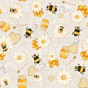 Medium Scale Sweet As Can Bee Bumblebee Nursery on Soft Natural Sand