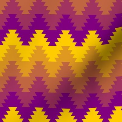 01237289 : jagged zigzag 5 warm