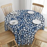 Sea Glass Shades of Blue and White, Cheater Quilt