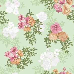 spring floral bouquet- pistachio green