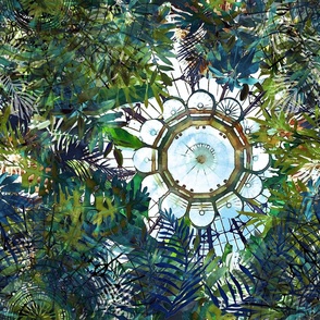 Tropical Victorian Greenhouse Ceiling by kedoki
