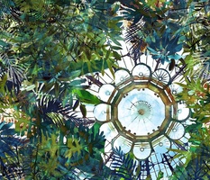 Tropical Victorian Greenhouse Ceiling by kedoki