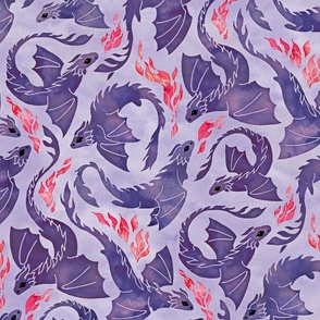 Dragon fire pastel purple 