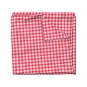 Little Hearts on Red Gingham