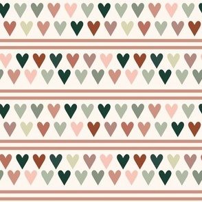 hearts and stripes - earthy 2