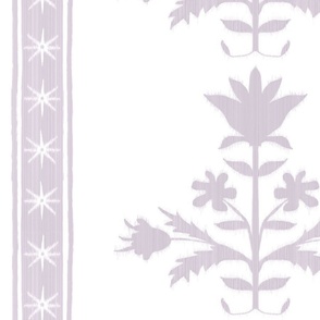 Tulip Indienne Stripe Lilac on White