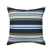 Hit The Slopes Textured Stripe Navy Blue Large Scale