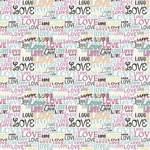 love is all around - colorway 2  -  tiny