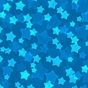 Starry Bokeh Pattern - French Blue Color