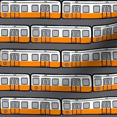 subway cars - orange line