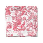 Chinoiserie Toile ~ Poissy on White  