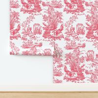 Chinoiserie Toile ~ Poissy on White  