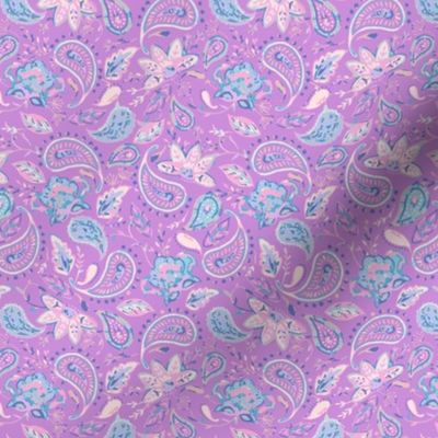 Empress Paisley Garden - Dreaming Lilac Small Scale