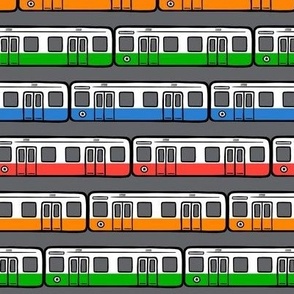 subway cars
