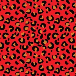 Leopard Print-Red