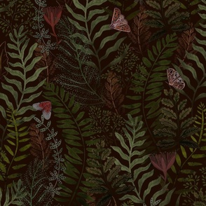 Night Forest Ferns 