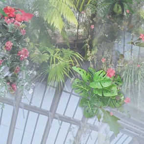 Victoria greenhouse wallpaper