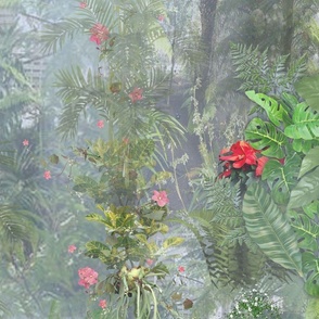 Victoria greenhouse tropical wallpaper