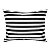 One Inch Stripes in Black and White