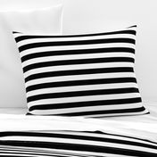 One Inch Stripes in Black and White