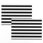 One Inch Stripes in Black and White