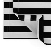 One Inch Stripes in Black and White