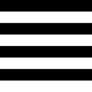 One Inch Stripes in Black and White