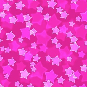 Starry Bokeh Pattern - Barbie Pink Color