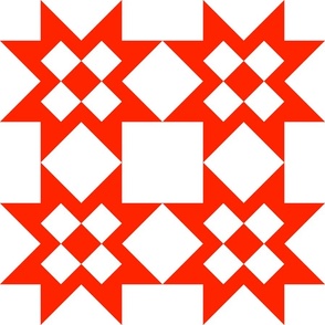 Star Crossed checkerboard - Patriotic Red