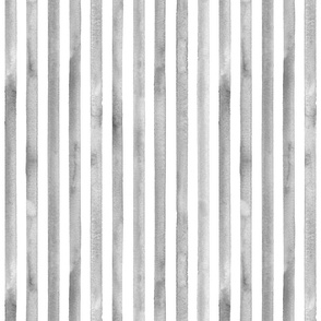 Watercolor grey stripes on white background