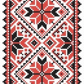 red ukrainian cross