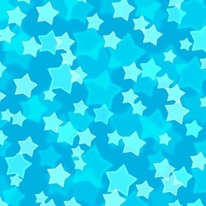 Starry Bokeh Pattern - Cerulean Color